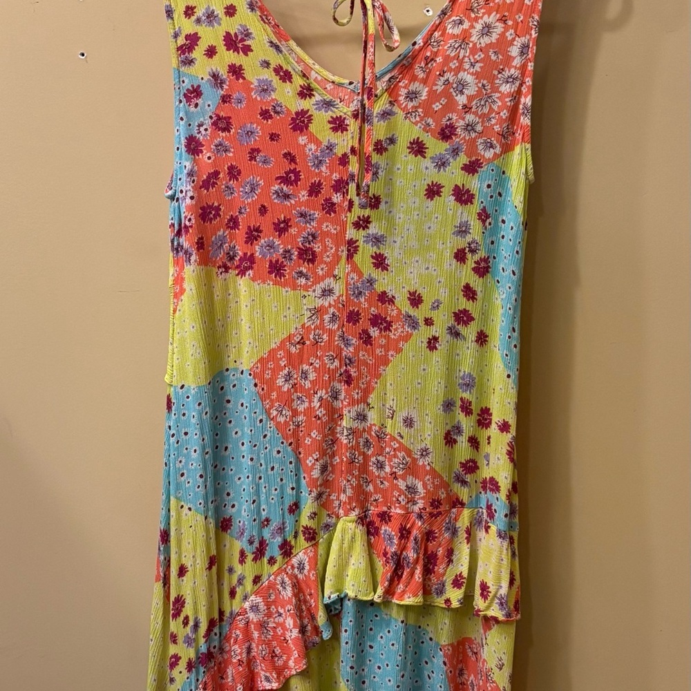 Easel Vibrant Floral Midi Dress - Picture 3 of 5
